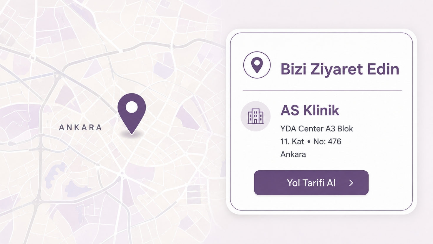 AS Klinik Ankara konum bilgisi